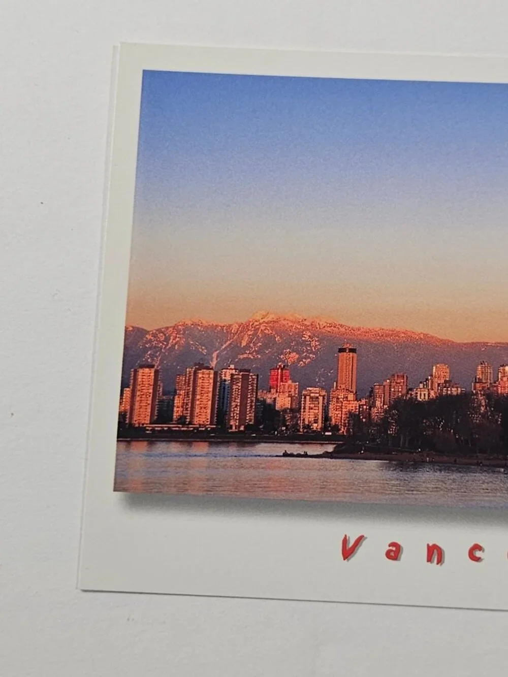 Vancouver's Snowy Skyline Canada Postcard